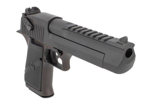 Desert Eagle Mark XIX 50 Action Express handgun features a picatinny rail